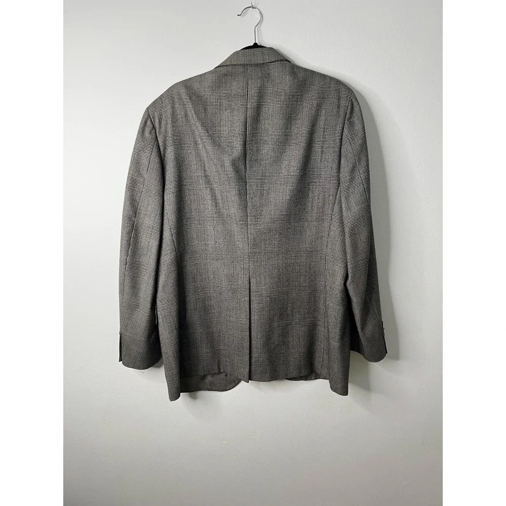 Polo University Club Ralph Lauren Blazer Grey Glen Plaid Wool Sport Coat 42R